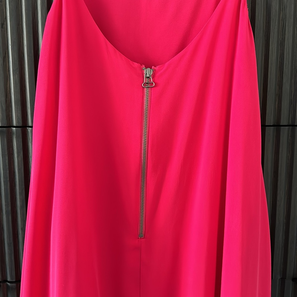 Alice & Olivia Hot Pink Silk Dress - Picture 6 of 10